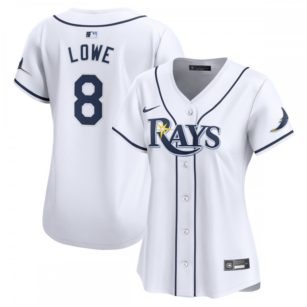 Brandon Lowe Tampa Bay Rays Women's Home Limited Player Jersey - White-Pro Kit Vault | Brand New 26/27 Sports Jerseys